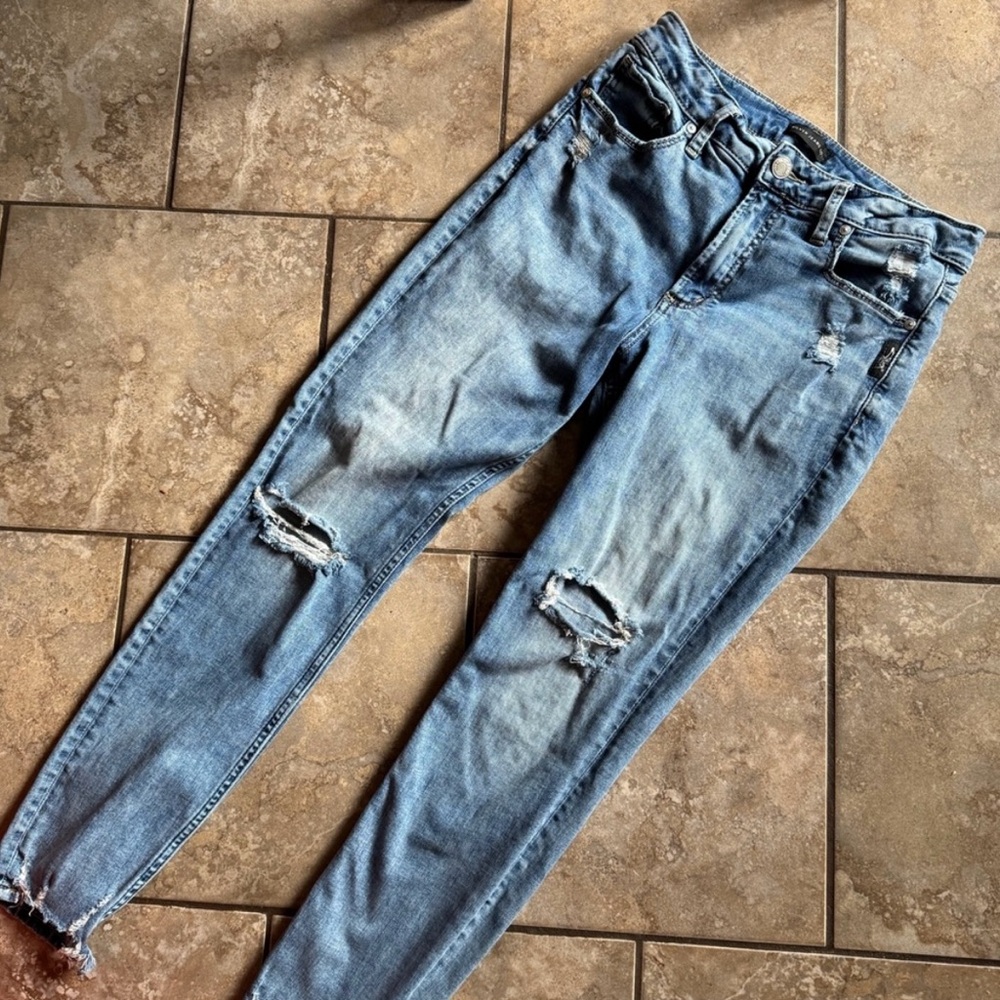 Silver Jeans Light Blue Avery Skinny Jeans